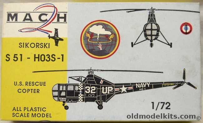 Mach 2 1/72 Sikorsky S-51 / HO3S-1 - US Navy or French Navy, MC0011 plastic model kit